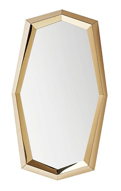 Зеркало в фигурной металлической раме ES-13933